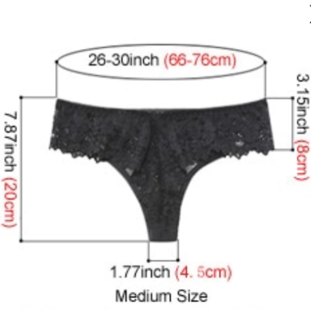 🎥 Lace Soft & Stretchy Thong - Picture 12 of 14